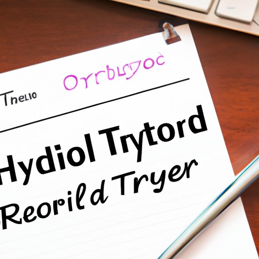 From Prescription to Progress: Monitoring Your Thyroid Medication and Symptoms